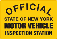 Official State of New York Motor Vehicle Inspection Station